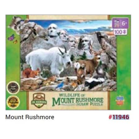 The Mountain Valley® Spring Water Master Pieces 11946 Jr Ranger Mount Rushmore Puzzle - 100 Piece 11946